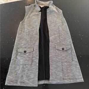 Miss Selfridge Black and Gray Vest